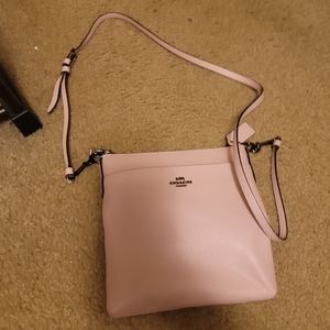 Pink Coach crossbody purse